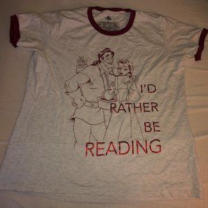 Disney Belle I'd Rather Be Reading Ringer T-Shirt